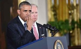 Obama se emocionou ao lembrar casos de violência durante seu discurso na Casa Branca(foto: MANDEL NGAN/AFP) Obama se emocionou ao lembrar casos de violência durante seu discurso na Casa Branca(foto: MANDEL NGAN/AFP)