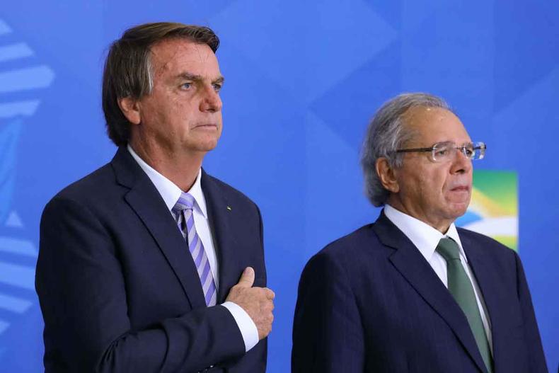 Jair Bolsonaro e Paulo Guedes