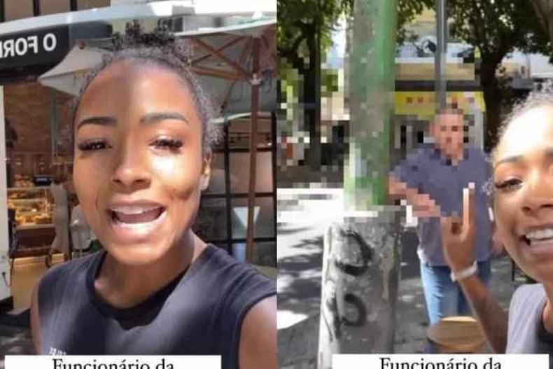 A empresria conta que foi abordada pelo segurana