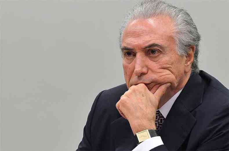 Para Michel Temer, com a proposta de Oramento do governo para 2016 encerra-se a maquiagem das contas pblicas(foto: Antnio Cruz/Agncia Brasil)