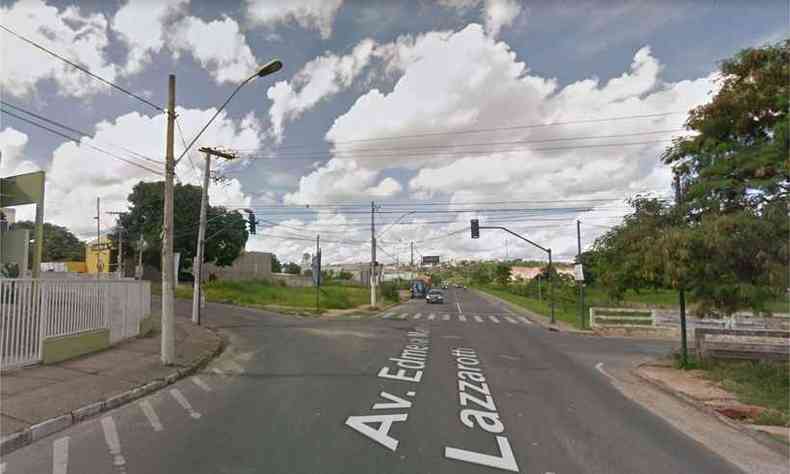 Acidente ocorreu em um cruzamento no Bairro Senhora das Graas,(foto: Reproduo da internet/Google Maps)