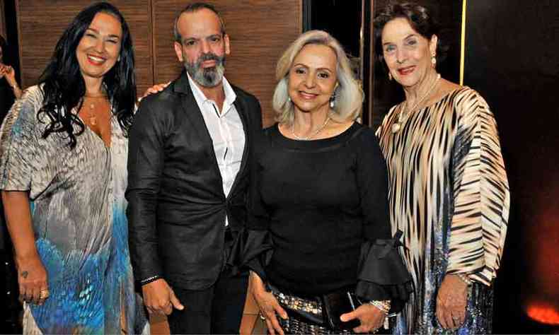 Eduarda Castro, Luiz Sternick, Angela Gutierrez e ngela Castro (foto: Marcos Vieira/EM/D.A Press)