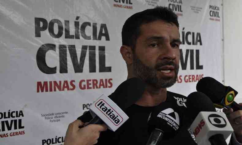 Thiago Machado, delegado responsvel pela operao(foto: Divulgao/ Polcia Civil)