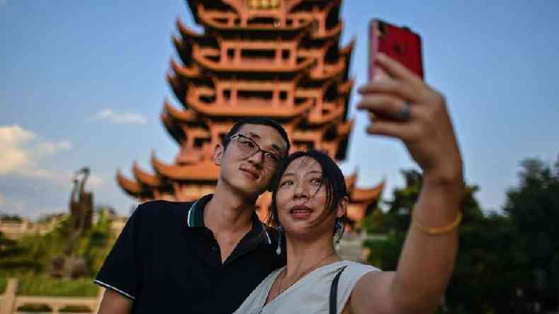 O governo de Hubei anunciou em agosto que cerca de 400 pontos tursticos da provncia seriam abertos a visitantes de todo o pas gratuitamente, sendo a Torre do Grou Amarelo um deles(foto: Getty Images)