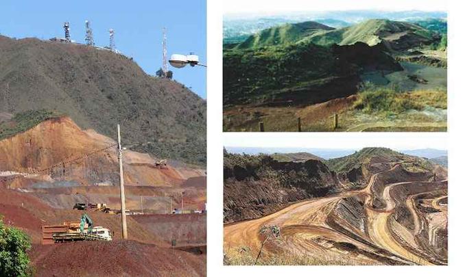 Área da Pau Branco abaixo do Pico Belo Horizonte: à esquerda, o resultado das Área da Pau Branco abaixo do Pico Belo Horizonte: à esquerda, o resultado das