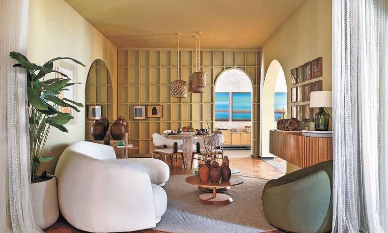 Sala de Jantar Brasilidade em Destaque %u2013 Estúdio Dois Arquitetura %u2013 Victor Chicri e Marcela Saraiva(foto: Ivan Araújo/Divulgação) Sala de Jantar Brasilidade em Destaque %u2013 Estúdio Dois Arquitetura %u2013 Victor Chicri e Marcela Saraiva