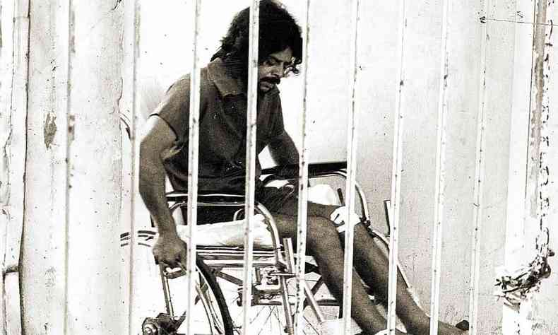 Jorge Defensor na cadeira de rodas