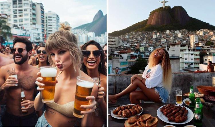 Taylor Swift e Beyonc brasileiras criadas por inteligncia artificial
