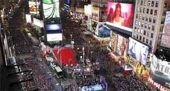 Reveillon 2012 na Times Square (foto: REUTERS/Gary Hershorn)