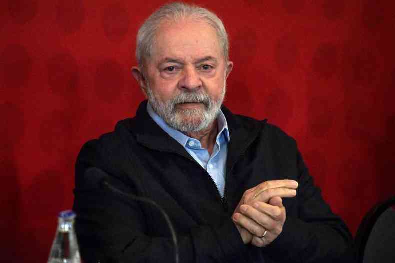 O ex-presidente Luiz Inácio Lula da Silva assiste ao lançamento das diretrizes de seu programa de governo em São Paulo, em 21 de junho de 2022 ( AFP / Nelson Almeida)