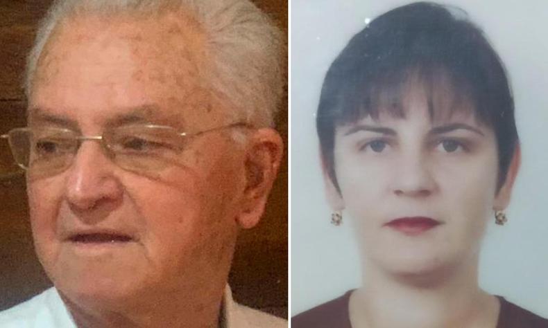 João Caixeta Nunes, de 91 anos, e Juliana Cortes Rabelo, de 52 anos, faleceram em hospital de Patrocínio (foto: Funerárias São Pedro e Príncipe da Paz/Divulgação) Mortos por atropelamento