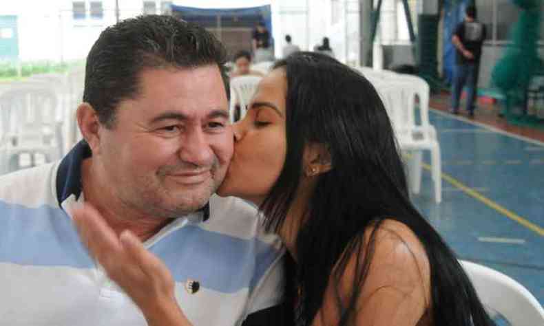 Joao Batista Alves reconhece Deruelen Maria Soares Pereira como seu pai afetivo(foto: Beto Novaes/EM/D.A Press)