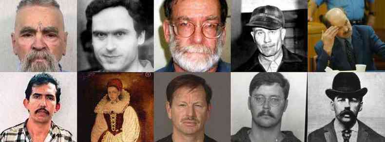 Dez dos mais temidos assassinos da histria da humanidade(foto: Montagem/Gabriel Ronan)