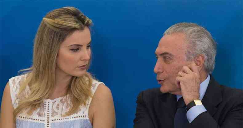 Temer embarcou com uma comitiva de ministros e tambm com Marcela Temer. Esta  a primeira viagem internacional de Marcela como primeira-dama(foto: Lula Marques)