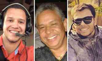 Piloto Felipe Piroli e os empresrios, Roberto e Bruno Queiroz, morreram na tragdia em Santa Rita de Ouro Preto (foto: Reproduo Facebook)
