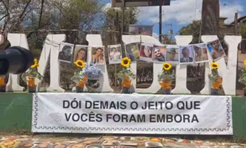 Letreiro da cidade é ponto de homenagem às vítimas(foto: Reprodução/Internet)