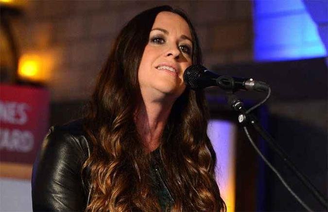 A cantora canadense de rock alternativo,Alanis Morissette, n�o estava em casa(foto: Jason Kempin)