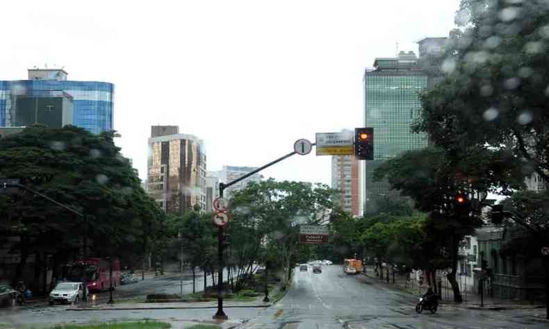 chuva em Belo Horizonte nesta segunda-feira 