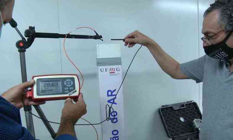 Dispositivo inativa microrganismos que fiam no ar (foto: Reproduo / TV UFMG)