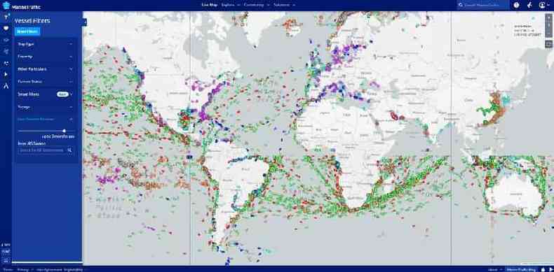 Captura de tela feita em 8 de dezembro de 2022 do fluxo de navios de 8 de setembro (1)