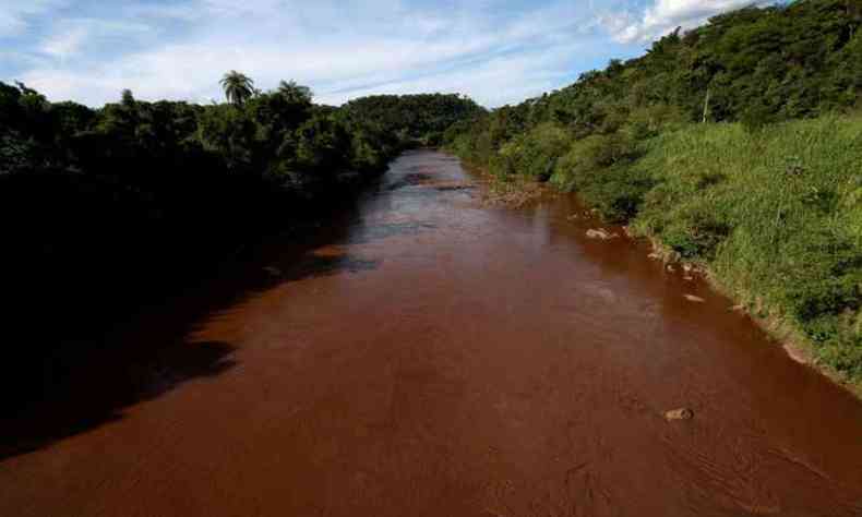 Rejeitos liberados com o rompimento da barragem podem chegar  foz do Rio Paraopeba entre os dias 5 e 10 de fevereiro, diz CPRM(foto: Washington Alves/Reuters/Direitos Reservados)