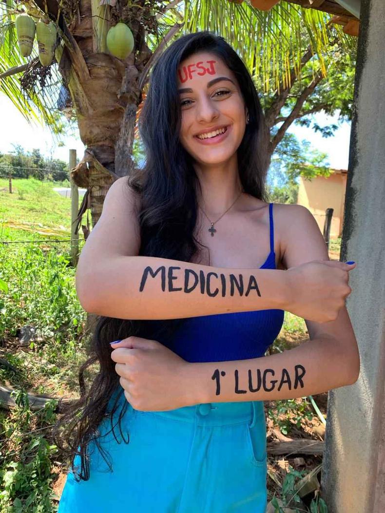 Comemorao quando soube que passou em Medicina