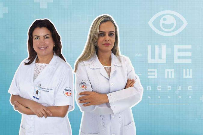 Graciele Aparecida Faria Couto e Anna Christina Higino Rocha, oftalmologistas do corpo clínico do Biocor Instituto(foto: INSTITUTO BIOCOR) Graciele Aparecida Faria Couto e Anna Christina Higino Rocha, oftalmologistas do corpo clínico do Biocor Instituto(foto: INSTITUTO BIOCOR)