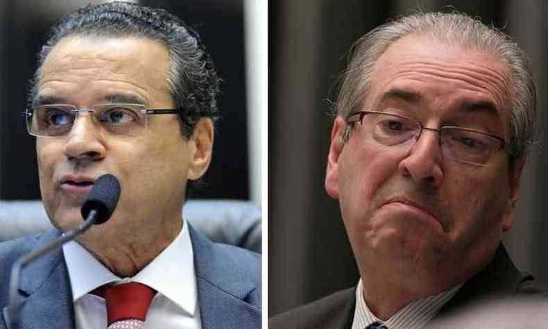 Henrique Eduardo Alves e Eduardo Cunha foram 'esquecidos' pela Cmara(foto: Montagem com fotos de Lcio Bernardo JR e Lula Marques)