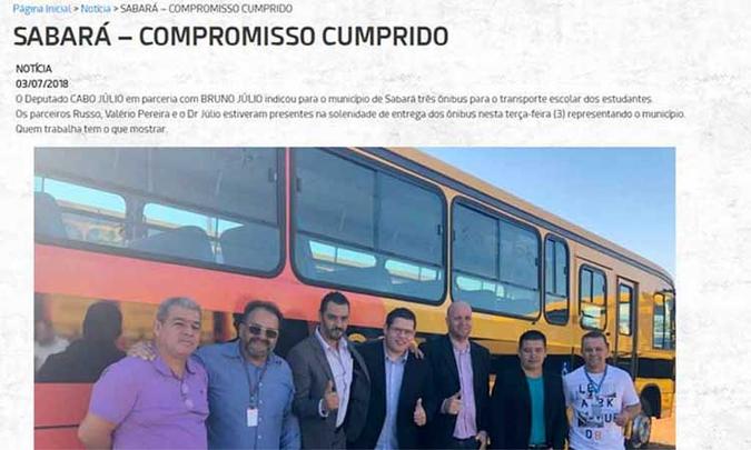 Em postagens na internet, Bruno Júlio aparece como 'parceiro' na indicação de emendas parlamentares(foto: Reprodução/Internet) Em postagens na internet, Bruno Júlio aparece como 'parceiro' na indicação de emendas parlamentares(foto: Reprodução/Internet)