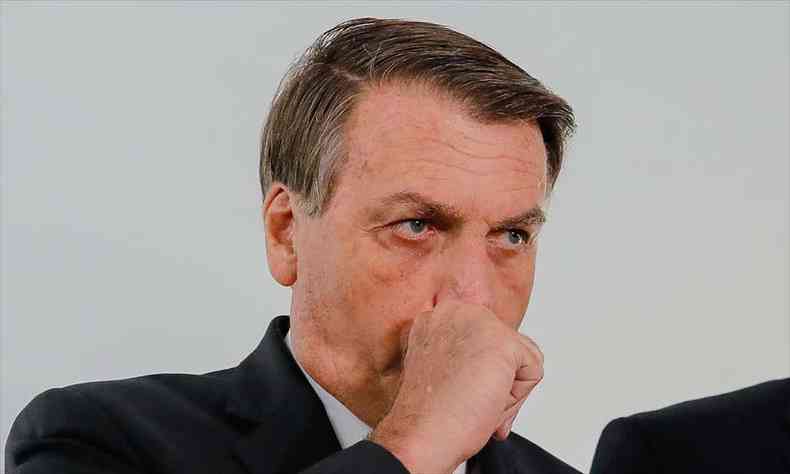 Mais cedo, o presidente Jair Bolsonaro republicou em rede social um trecho de sua visita ao Cear(foto: AFP / Sergio LIMA)