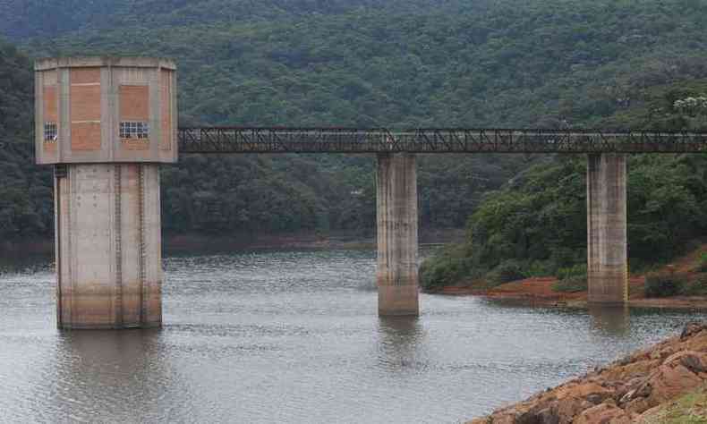 Reservatrio do Rio Manso  a maior represa do Sistema Paraopeba e est com 72% de sua capacidade(foto: Leandro Couri/EM/D.A PRESS)