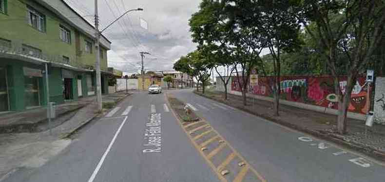 Adolescente d 11 facadas em amigo na Avenida Jos Flix Martins(foto: Google Street View/ Reproduo)