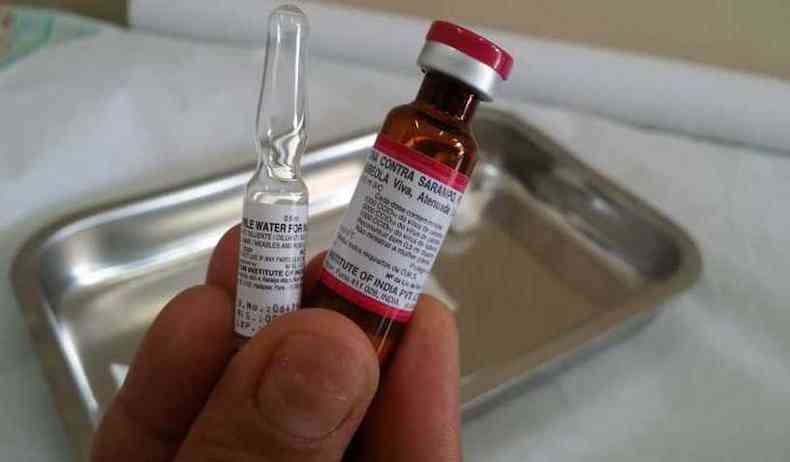 Vacina contra sarampo est disponvel em todos os centros de sade de BH(foto: Paulo Filgueiras/EM/D.A Press)