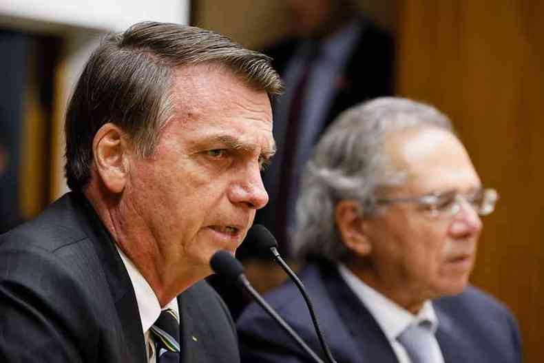 Presidente Jair Bolsonaro e ministro da Economia Paulo Guedes(foto: Isac Nbrega/PR)