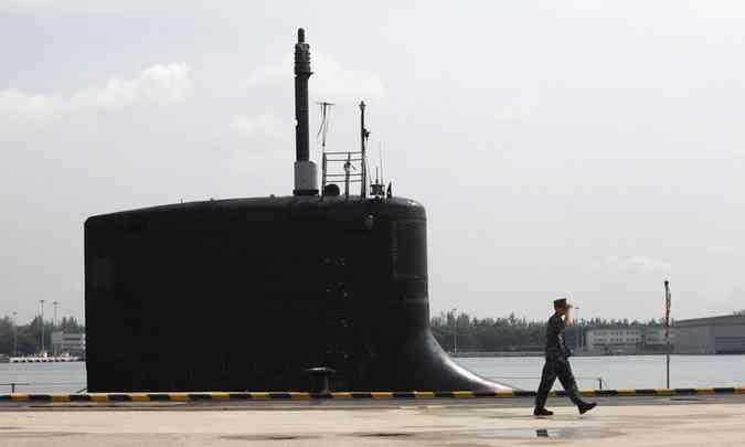USS North Carolina (SSN-777). Submarino est a caminho da Coreia do Sul(foto: REUTERS/Edgar Su - 28/4/2014 )