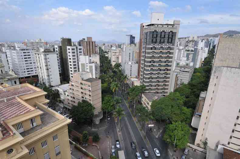 Vista da Avenida Brasil em BH