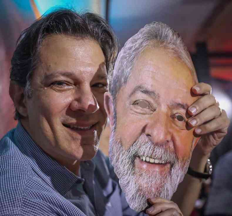 Vice de Lula na chapa  Presidncia, Haddad defende  participao do ex-presidente at posio da Justia eleitoral sobre a candidatura(foto: Ricardo Stuckert/Divulgacao)