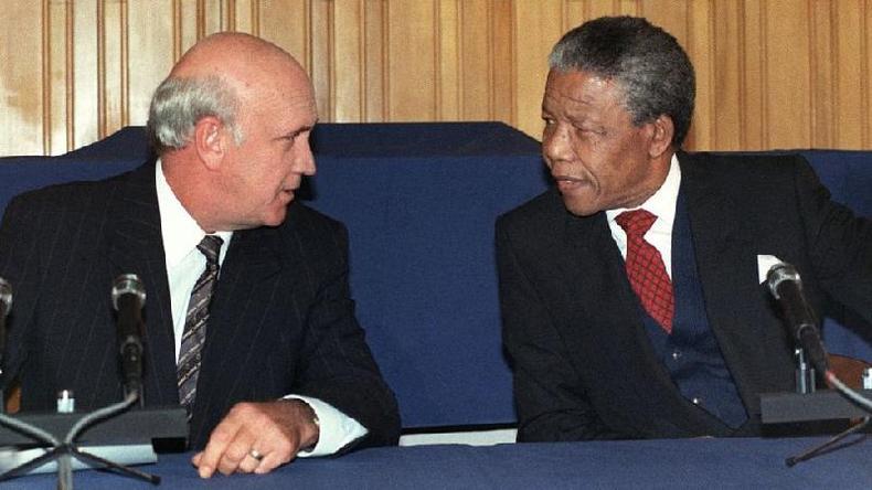 F.W. de Klerk e Nelson Mandela