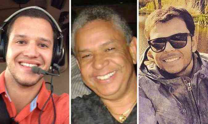 Piloto Felipe Piroli e os empresrios, Roberto e Bruno Queiroz, morreram nesta tera-feira no acidente(foto: Reproduo/Facebook)