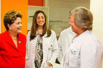 Dilma inaugurou ontem hospital no Sul: eventos agora esto vetados(foto: Roberto Stuckert Filho/Pr)