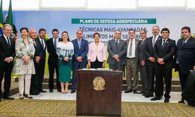 Dilma participou nesta quarta-feira da cerimnia de lanamento do Plano Nacional de Defesa Agropecuria (foto: Roberto Stuckert Filho/PR)