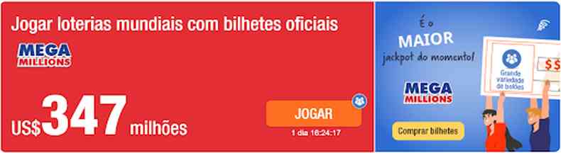 Sorteio Mega Millions