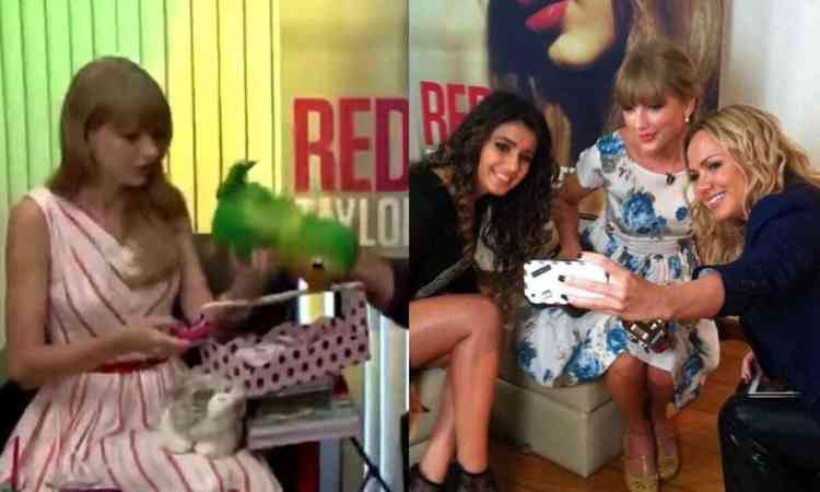 Taylor Swift com Louro Jos, Paula Fernandes e Eliana