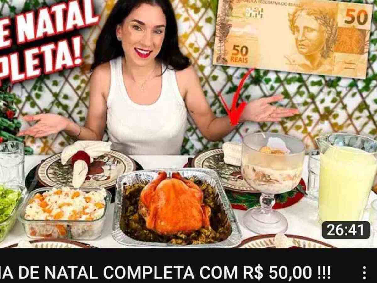 Influenciadora dá dicas para ceia com R$ 50: 'Salvou meu Natal' - Nacional  - Estado de Minas