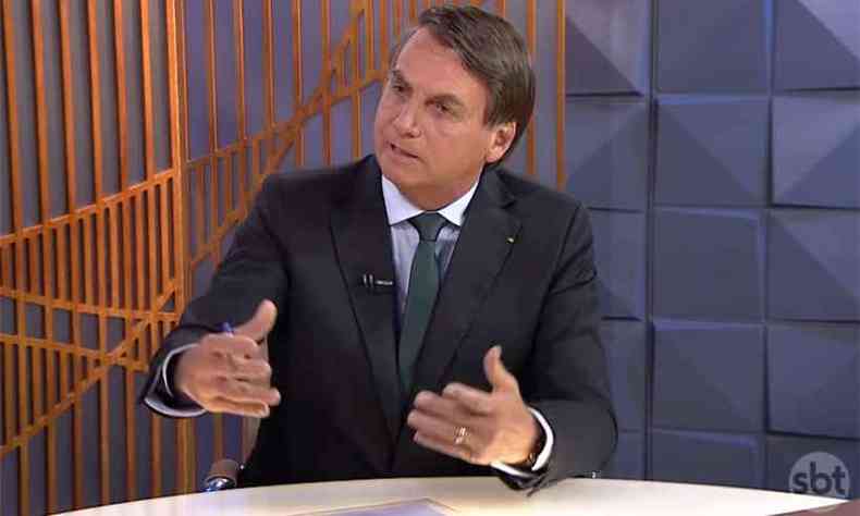 Jair Bolsonaro em entrevista ao Poder em Foco(foto: Reproduo da internet/Youtube)