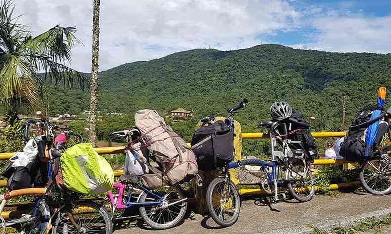 Para driblar os riscos, morador de BH viajou de bicicleta e procurando hospedagens exclusivas para o grupo