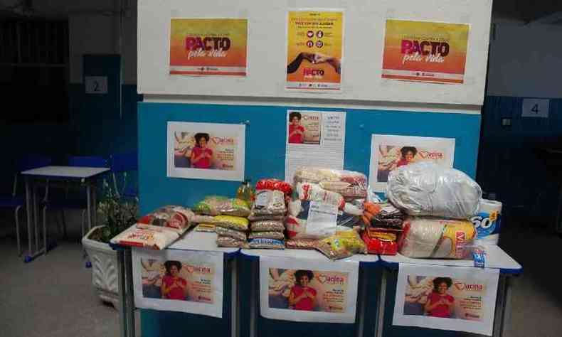 Alimentos so enviados aos Centros de Referncia em Assistncia Social (CRAS) e depois distribudos para famlias cadastradas