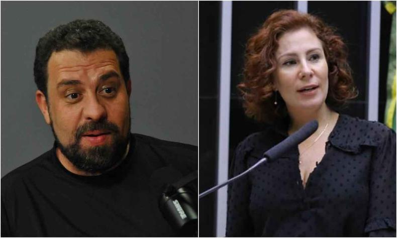 Montagem com Boulos a esquerda e Zambelli a direita. 