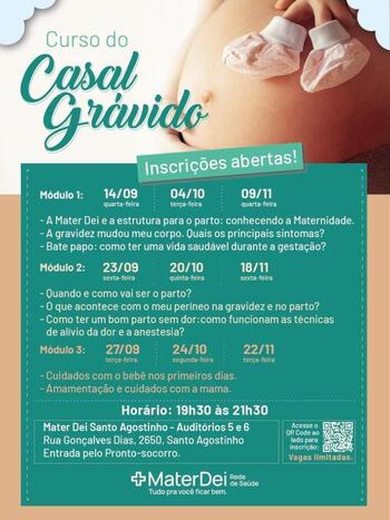 Mater Dei abre inscri��es para curso do Casal Gr�vido