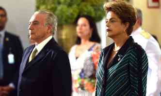 Pesa sobre Dilma e Temer a suspeita de lavagem de dinheiro na campanha(foto: Antnio Cruz / Agncia Brasil)